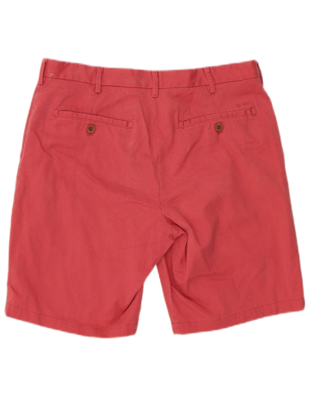 IZOD Mens Chino Shorts W32 Algodão Vermelho Médio