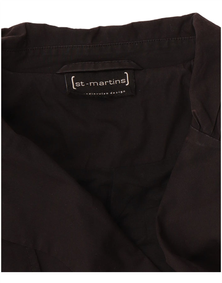 Trench Coat feminino St- Martins UK 12 médio preto