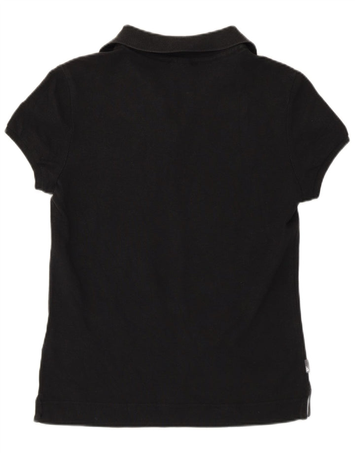 Camisa Polo Adidas Feminina UK 12 Médio Algodão Preto