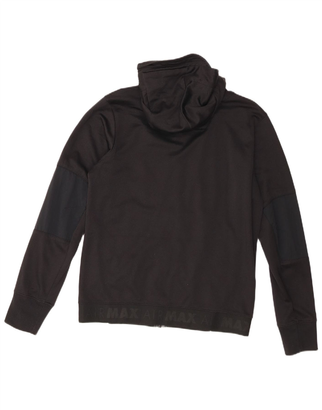 Jaqueta masculina Nike com capuz gráfico com capuz de algodão preto médio