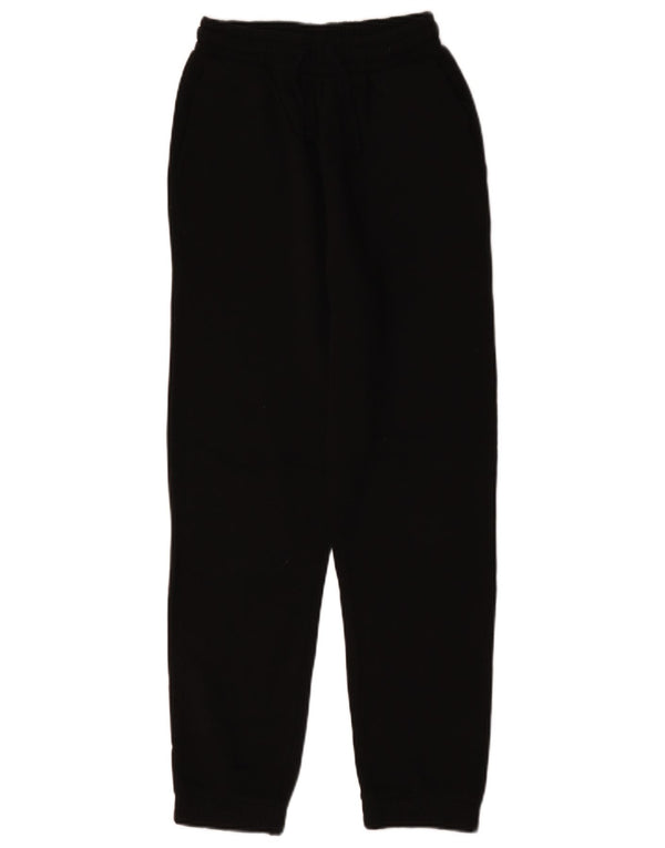 Calça de treino feminina Zara Joggers UK 8 pequeno algodão preto