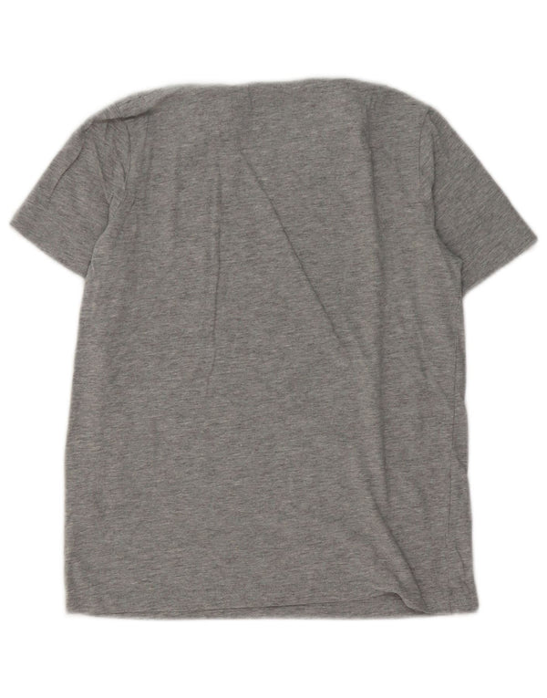 Camiseta masculina Lyle & Scott 10-11 anos algodão manchado cinza