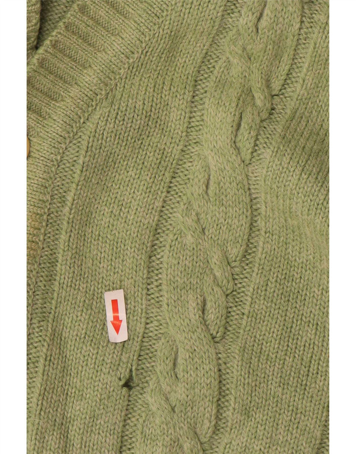 Suéter cardigã masculino Malagrida verde médio