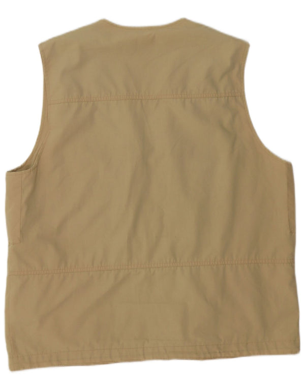 Brugi Mens Utility Gilet UK 40 Grande Poliéster Cáqui