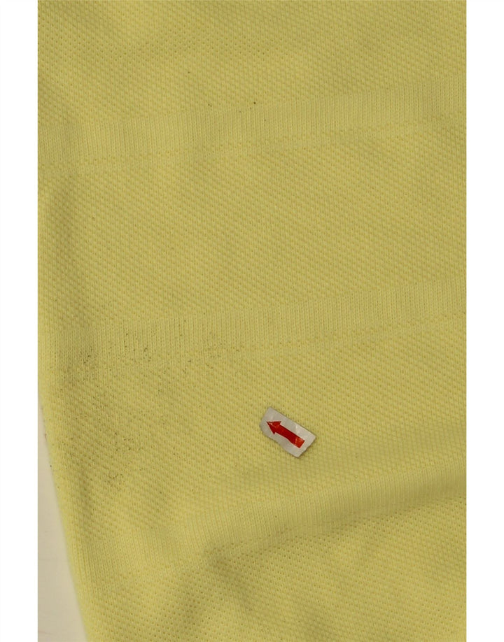 Maser M Mens Vest Tank Top UK 40 Algodão Amarelo Médio
