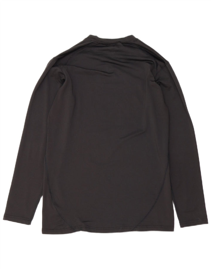 Reebok Mens Top Manga Longa Pequeno Poliéster Preto