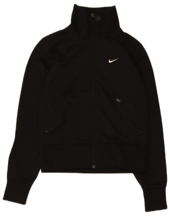 Jaqueta Nike Feminina Crop Tracksuit UK 4/6 XS Preto Poliéster