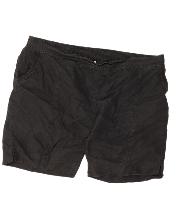 Shorts Chino Masculino Marks & Spencer W52 5XL Linho Preto