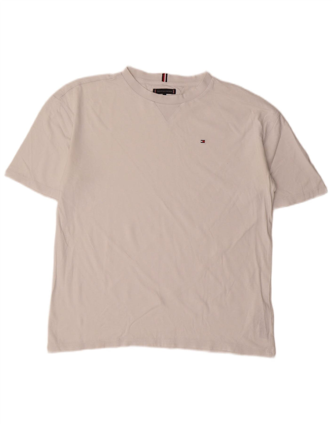 Camiseta masculina TOMMY HILFIGER 15-16 anos algodão branco
