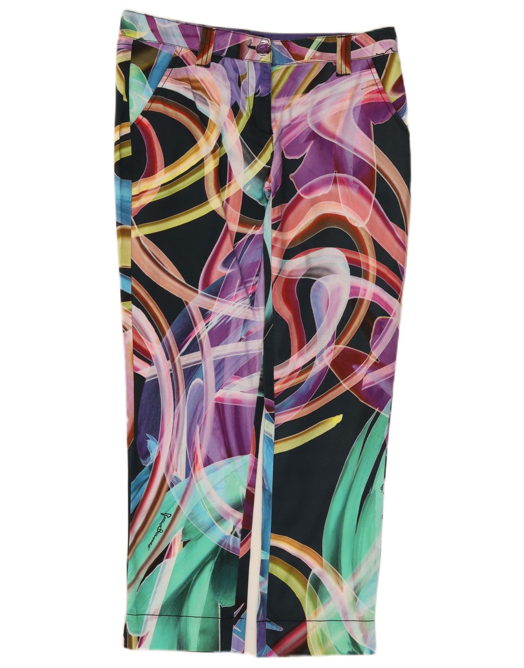 Calça Capri Chino Feminina Roccobarocco IT 40 Pequeno W32 L27 Multicolorido