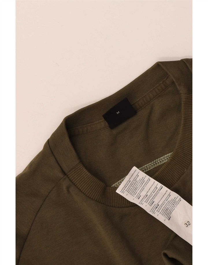 Hugo Boss moletom gráfico masculino jumper médio algodão cáqui