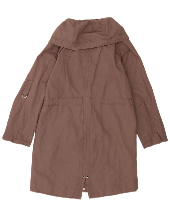 Jaqueta Parka feminina MINT VELVET de grandes dimensões Reino Unido 10 algodão marrom pequeno