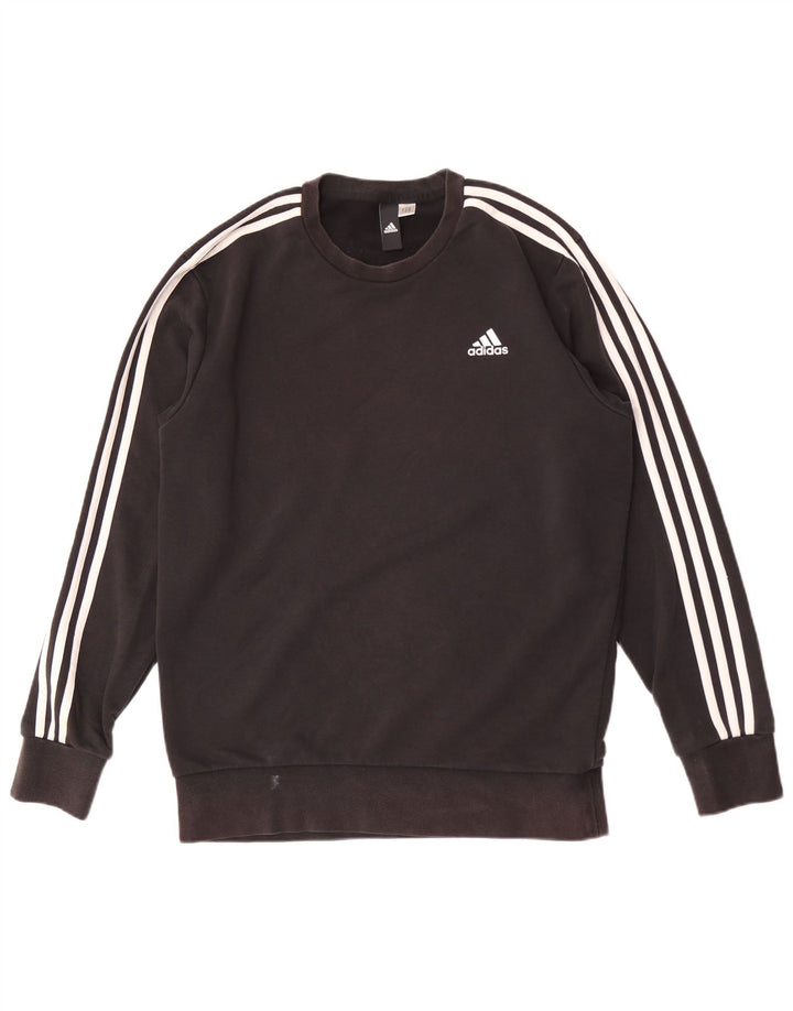 Adidas Mens Moletom Jumper Médio Preto