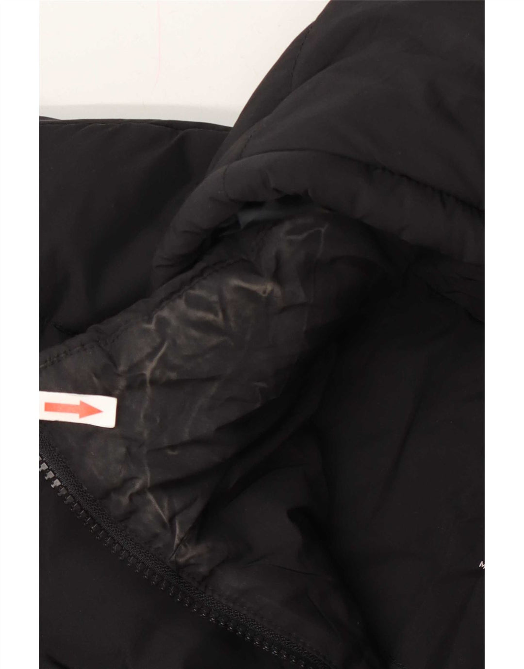 Jaqueta feminina acolchoada com capuz Marks & Spencer Reino Unido 22 3XL poliéster preto