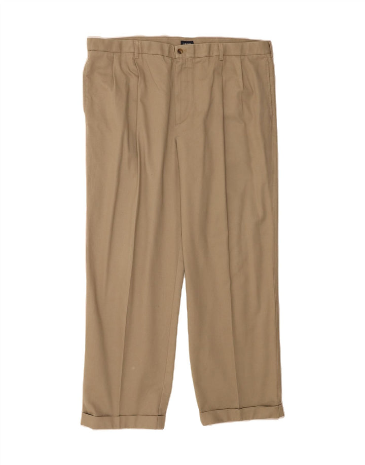 IZOD Mens Pegged Chino Trousers W44 L32 Beige Cotton Vintage Izod and Second-Hand Izod from Messina Hembry 