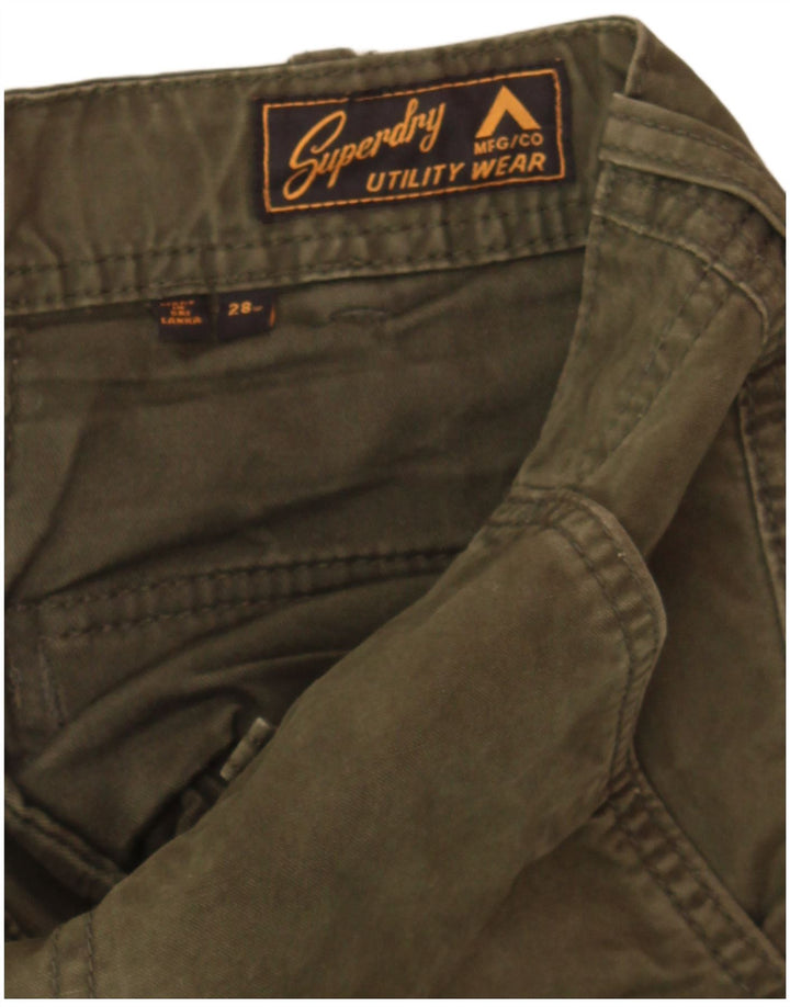 Shorts cargo masculino SUPERDRY W28 pequeno verde