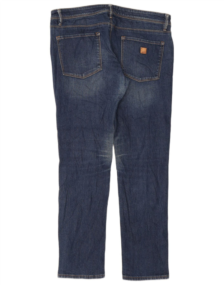 Roxy Jeans Slim Feminino W31 L28 Azul Marinho Algodão