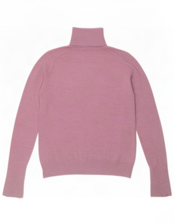 Zara Suéter feminino com gola redonda e gola redonda, Reino Unido 10 pequeno rosa