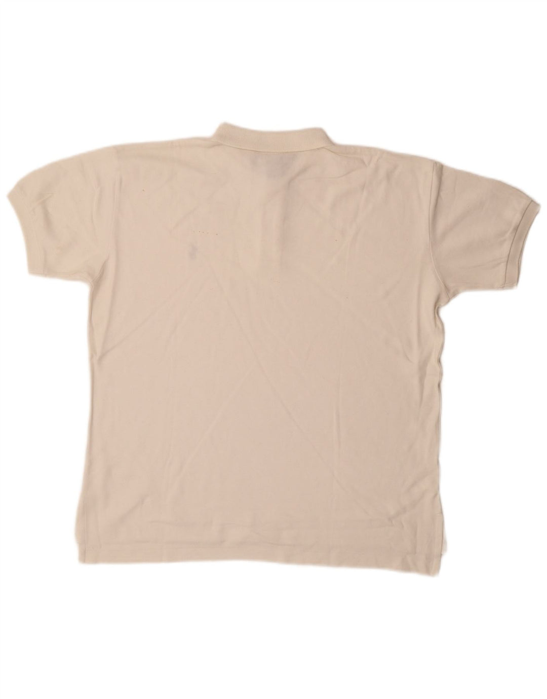 Camisa polo masculina Ralph Lauren de algodão branco médio
