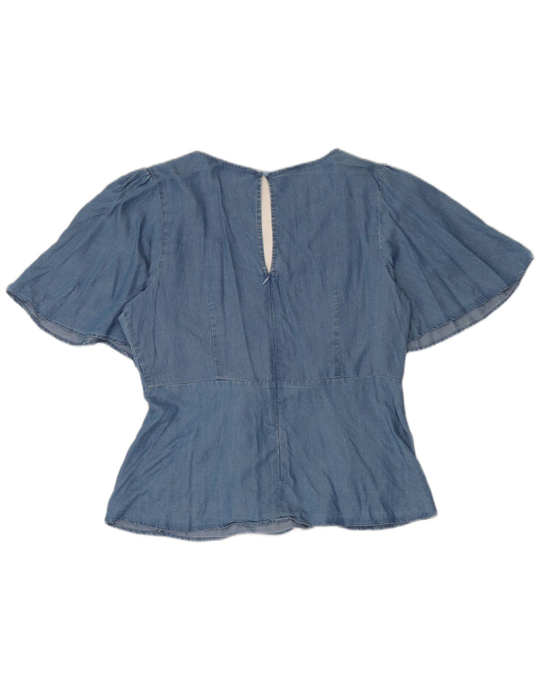 Blusa feminina Oasis UK 14 Lyocell azul médio