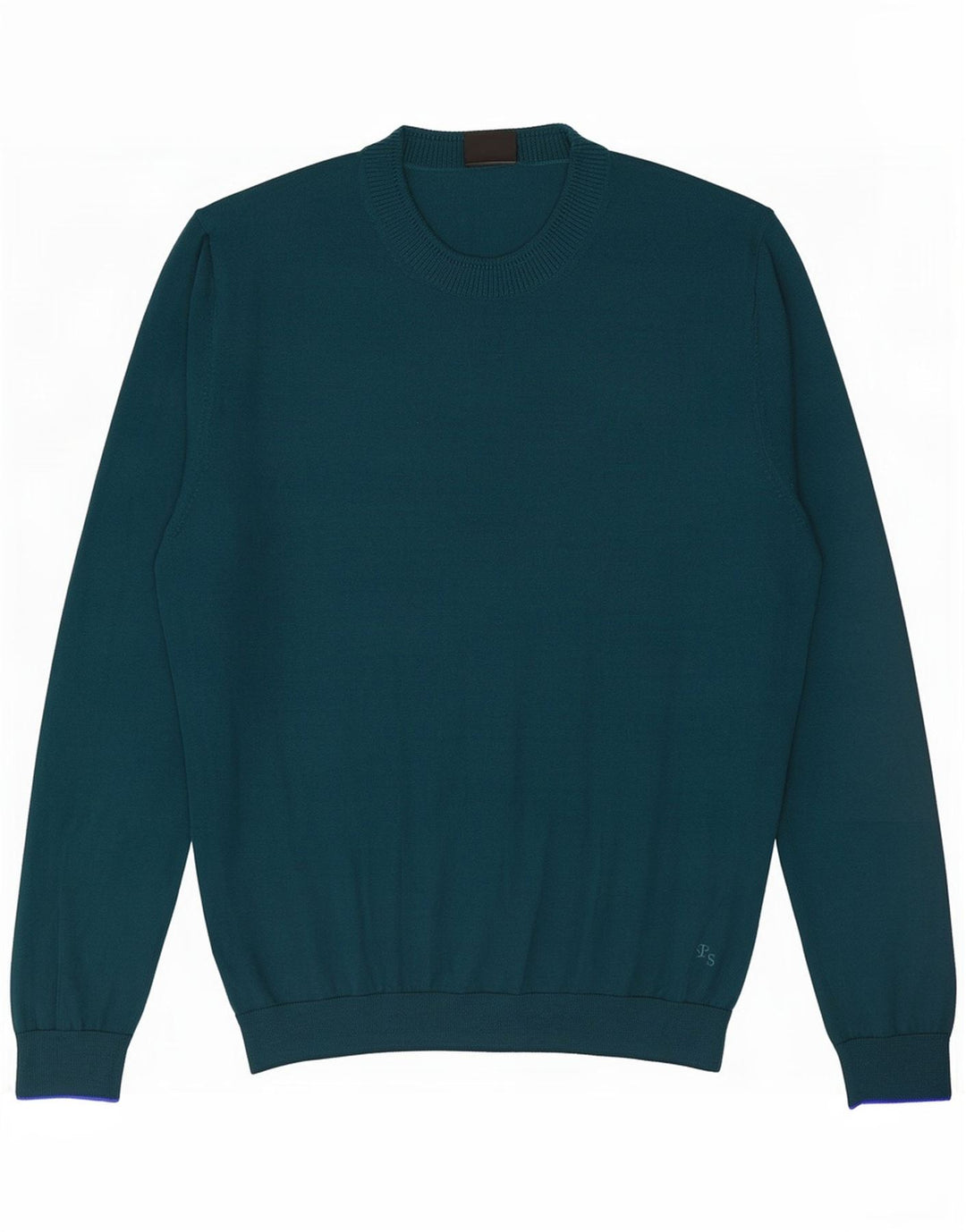 Suéter masculino Paul Smith com gola redonda, grande lã merino verde