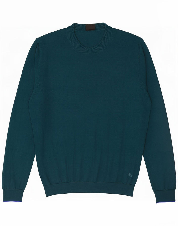 Suéter masculino Paul Smith com gola redonda, grande lã merino verde