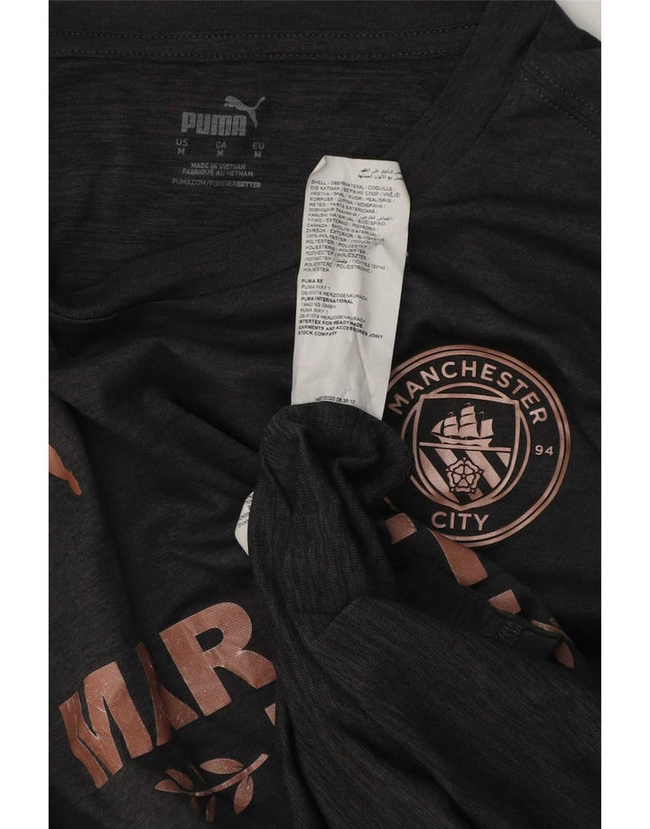 Puma Camiseta Masculina Graphic Top Cinza Médio Poliéster
