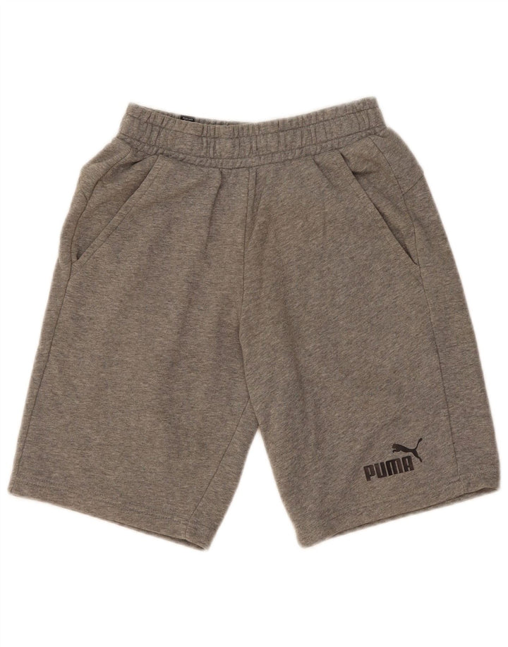 Shorts esportivos masculinos PUMA XS algodão cinza