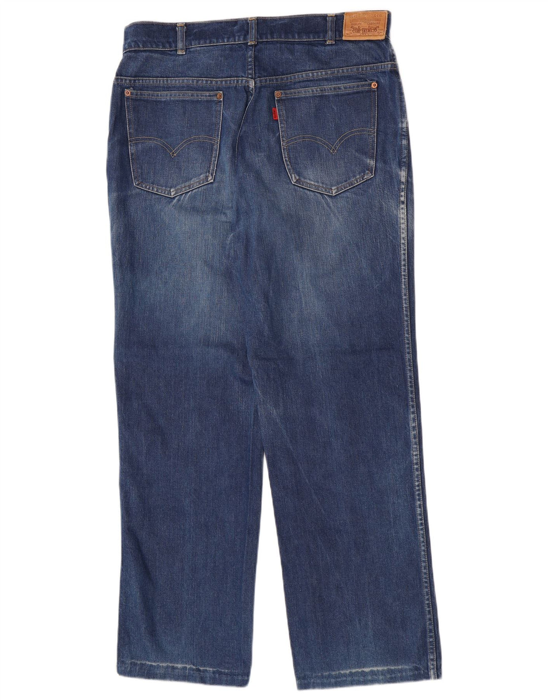 Calça jeans reta masculina Levi's W36 L30 azul algodão