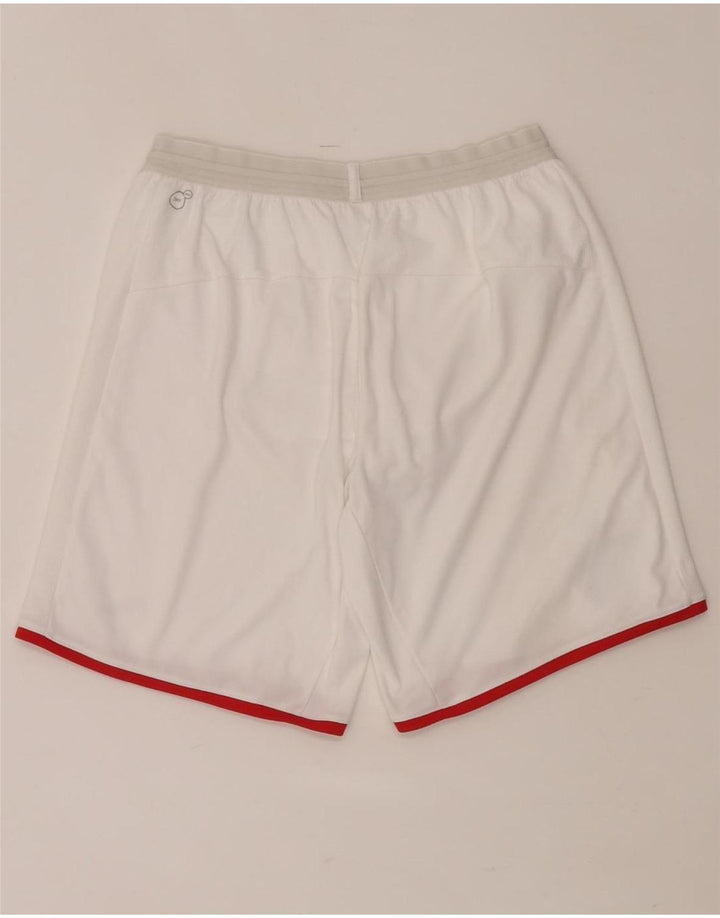 Shorts esportivos masculinos PUMA poliéster branco médio