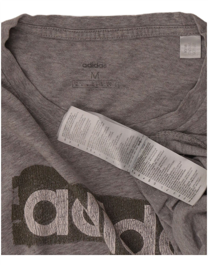 Camiseta Adidas Masculina Graphic Top Cinza Médio Algodão