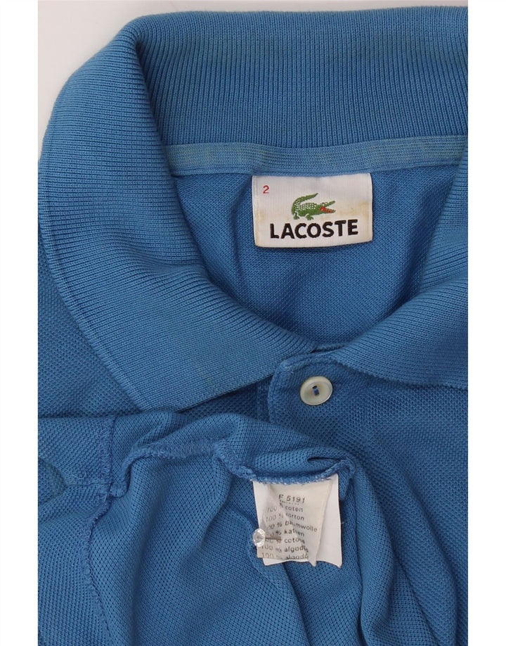 Camisa polo masculina LACOSTE tamanho 2 XS azul algodão