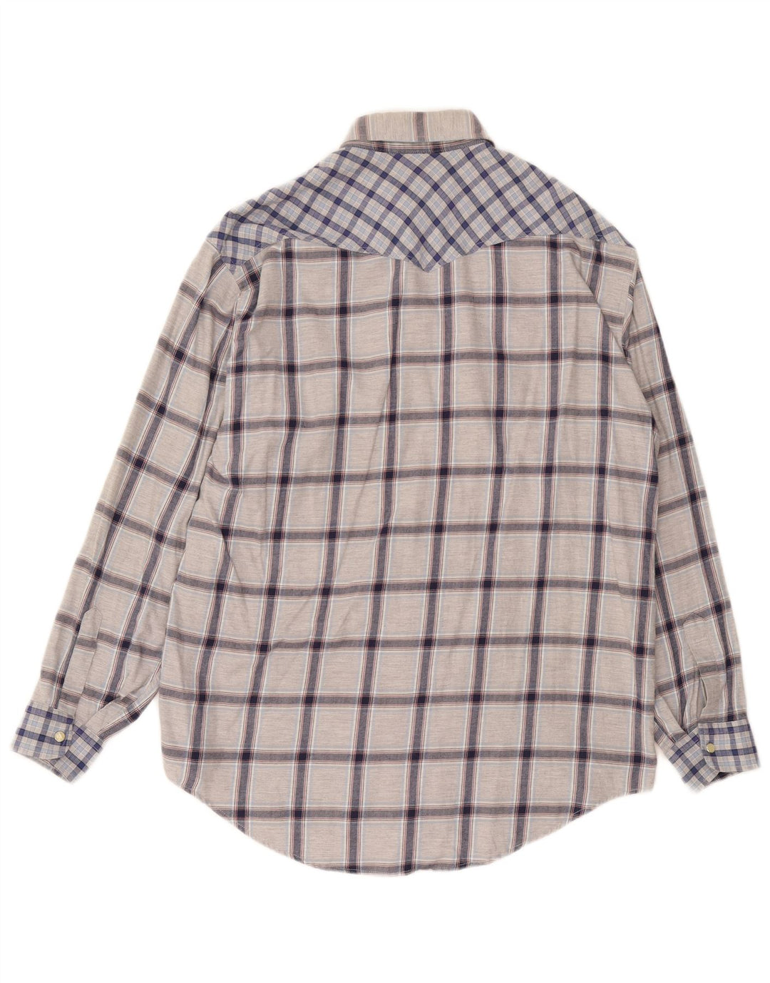 Camisa masculina Levi's grande xadrez cinza algodão