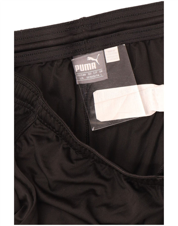 Shorts esportivos masculinos PUMA grande poliéster preto