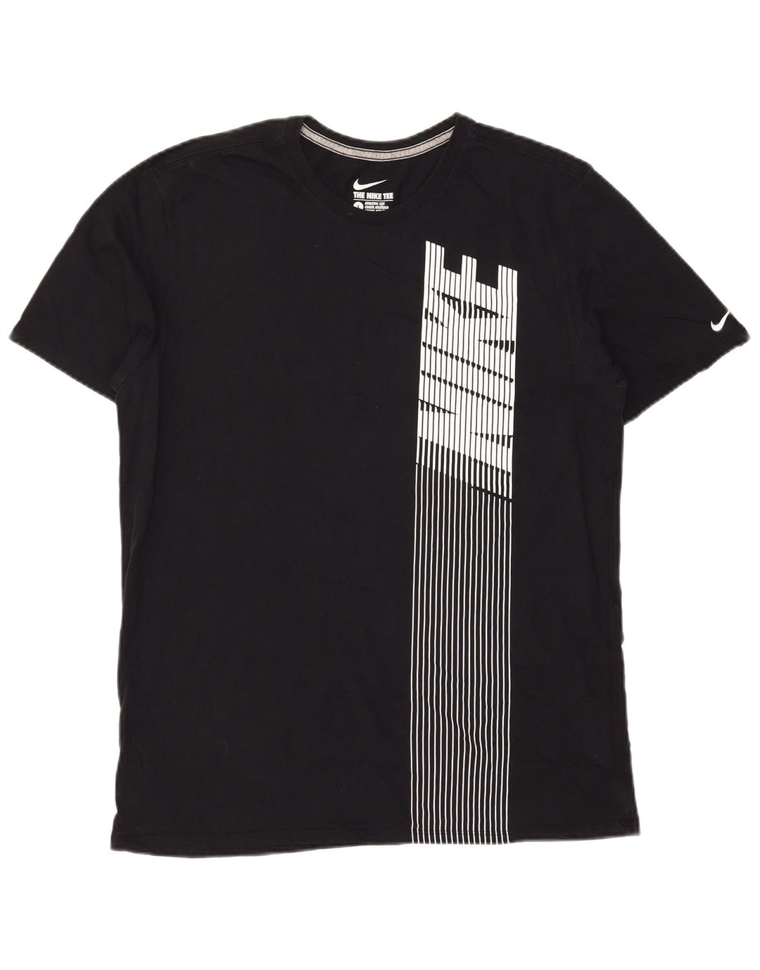 Camiseta Nike Masculina Athletic Cut Graphic Top Grande Algodão Preto