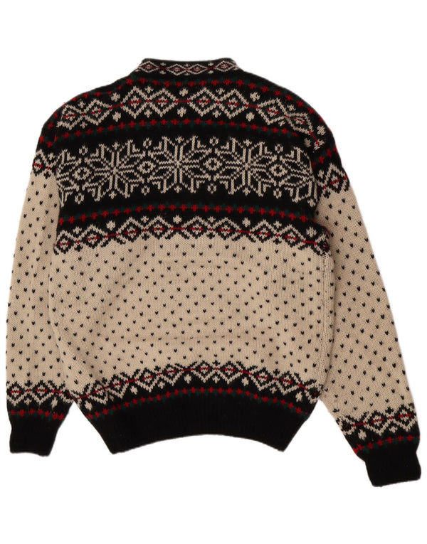 Suéter feminino Sportique com gola tartaruga 2XL off white Fair Isle Wool