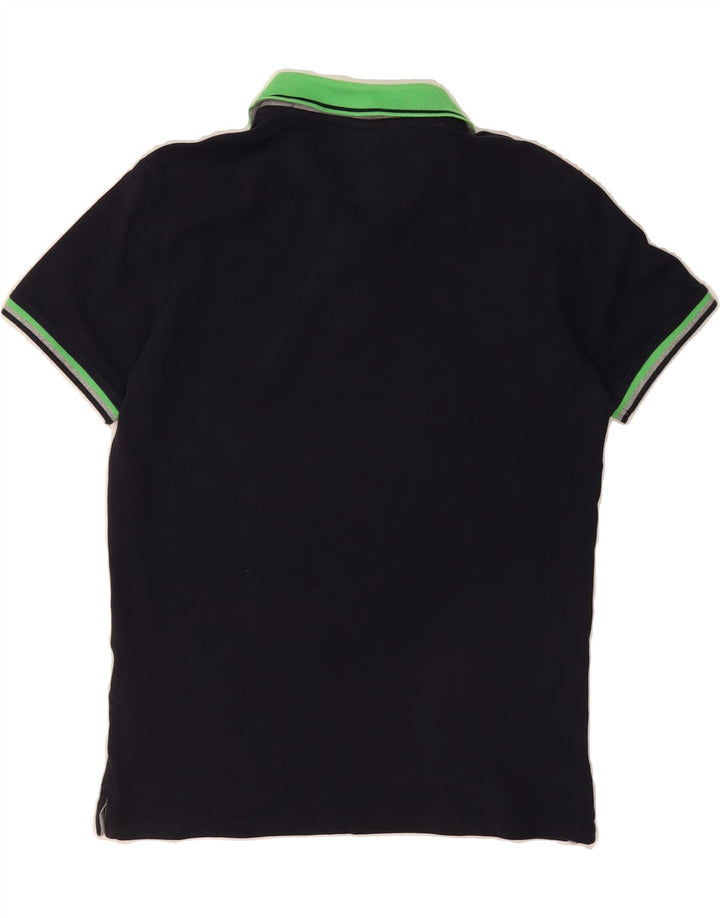 CHAMPION Mens Polo Shirt Medium Navy Blue Cotton Vintage Champion and Second-Hand Champion from Messina Hembry 