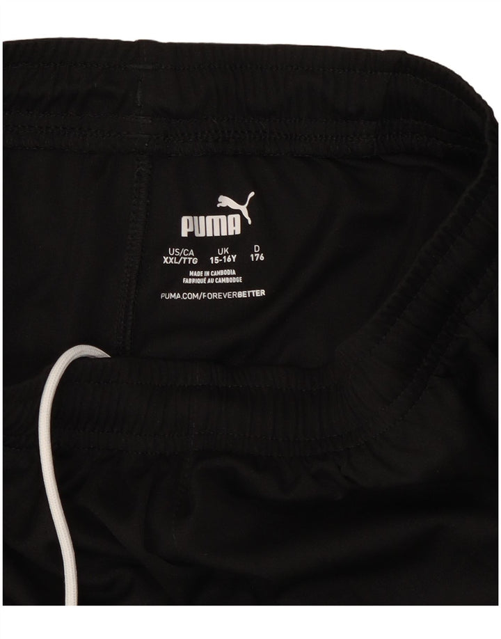 Shorts esportivos Puma meninos 15-16 anos preto poliéster