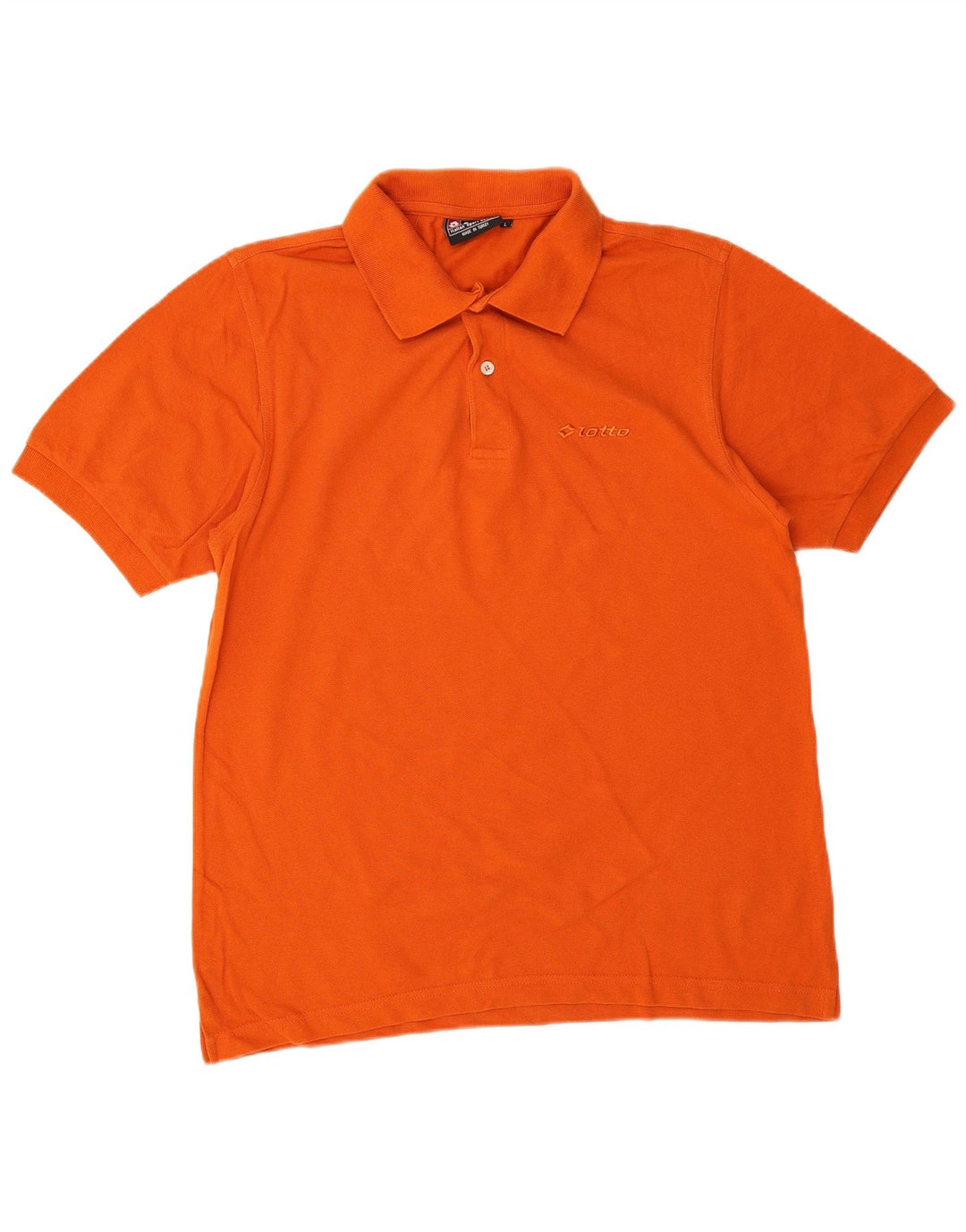 Camisa polo masculina Lotto grande algodão laranja