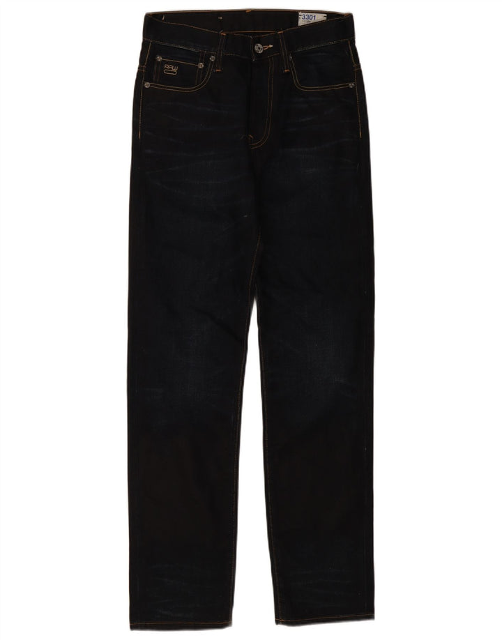 Calça jeans reta masculina G-Star 3301 W28 L32 preta