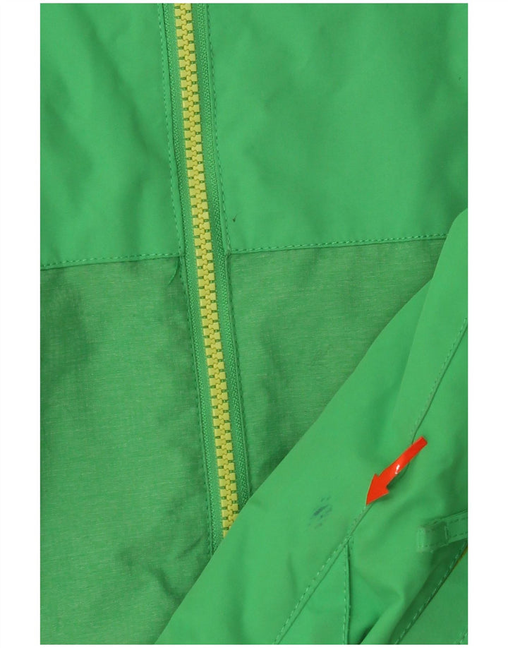 Jaqueta corta-vento com capuz para meninos QUIKSILVER 13-14 anos XL verde nylon