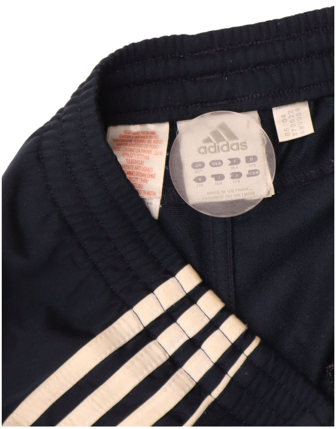 Calça de treino masculina Adidas médio azul marinho poliéster