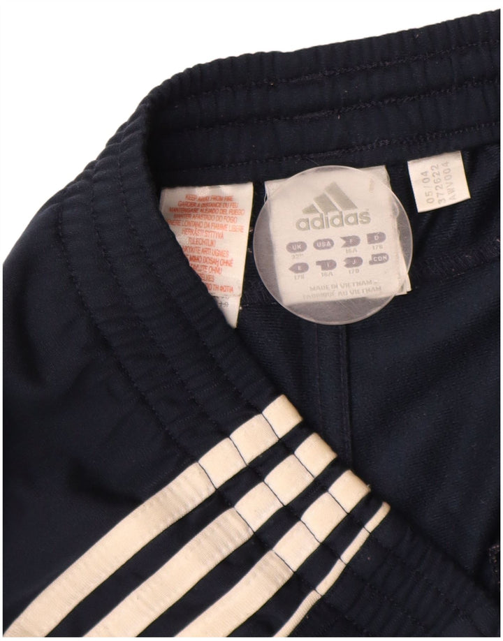 Calça de treino masculina Adidas médio azul marinho poliéster