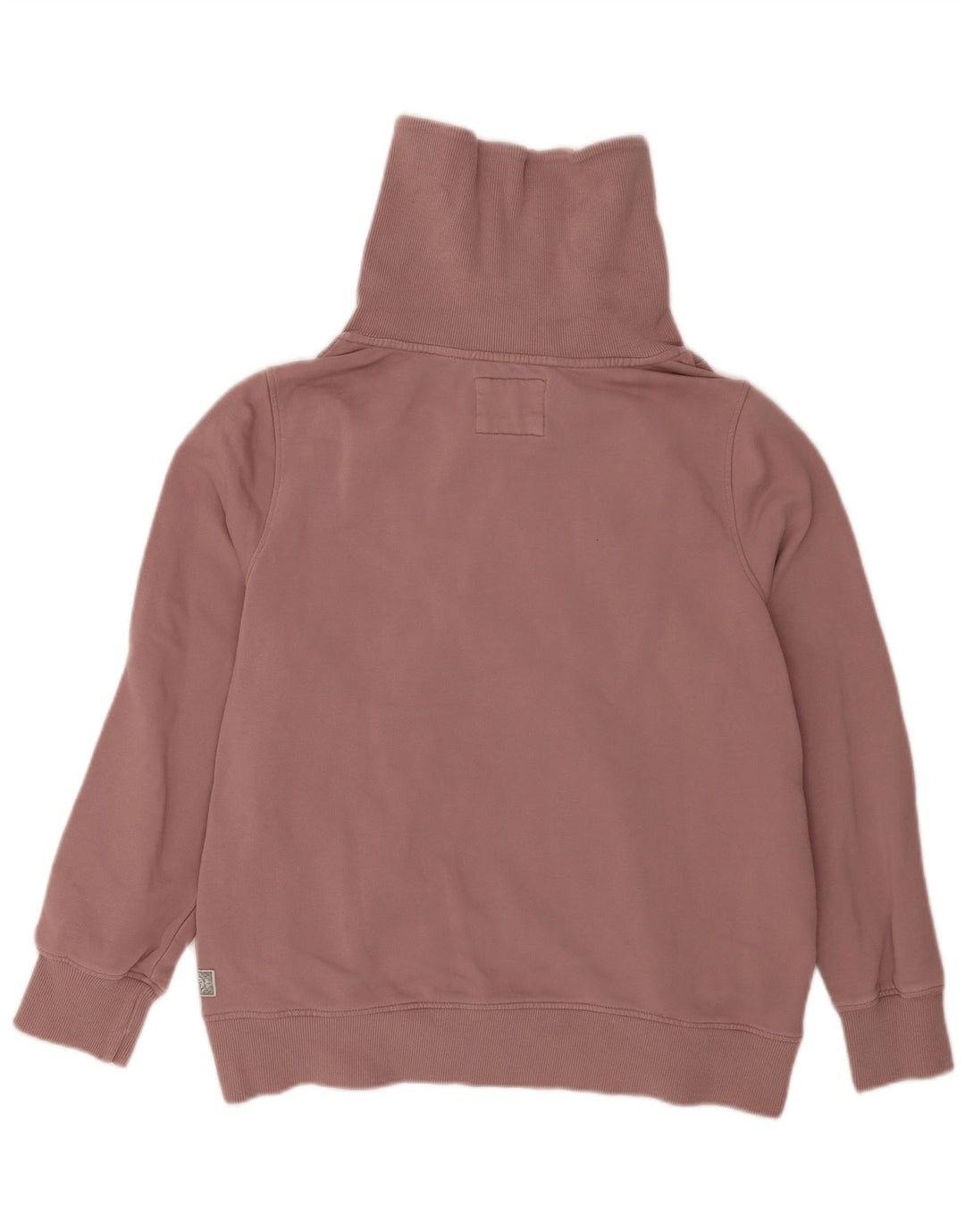 Suéter feminino Fat Face com zíper e gola grande, Reino Unido 16, grande, rosa
