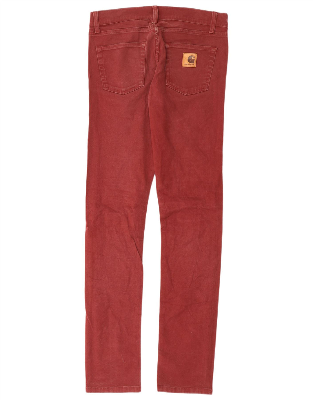Calça feminina casual slim CARHARTT W30 L34 algodão borgonha