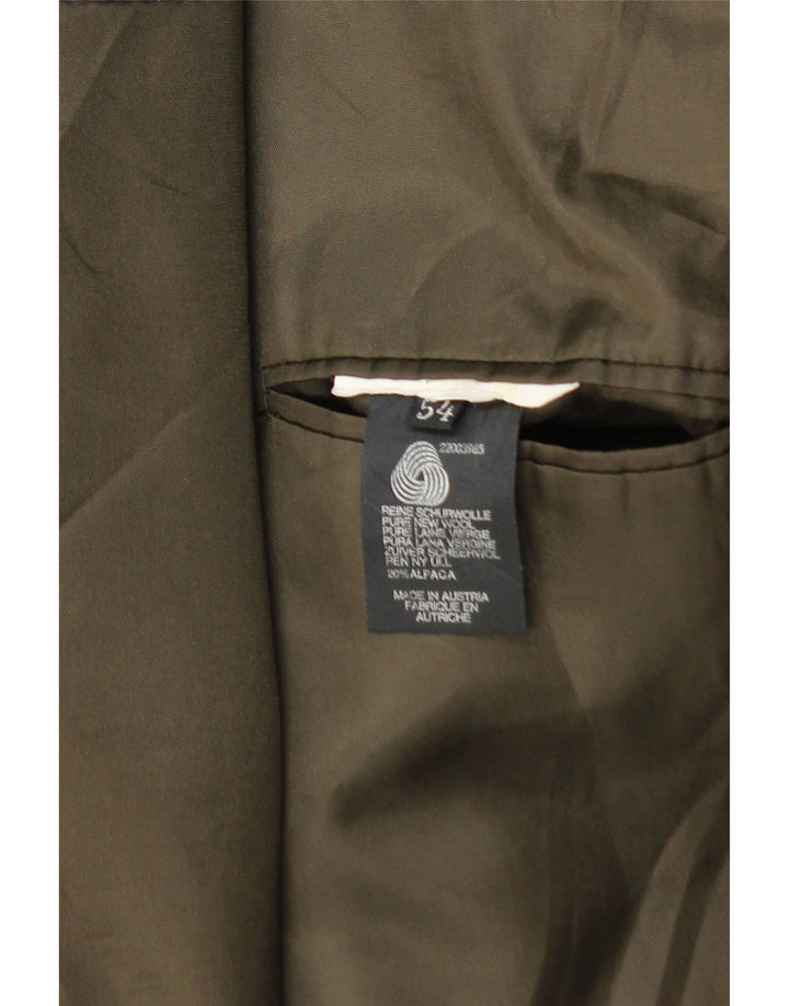 Jaqueta blazer masculina Steinbock com 2 botões UE 54 2XL cáqui nova lã