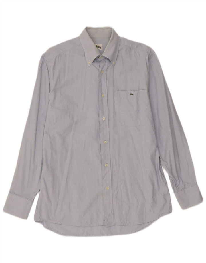 Camisa masculina LACOSTE tamanho 40 algodão azul médio