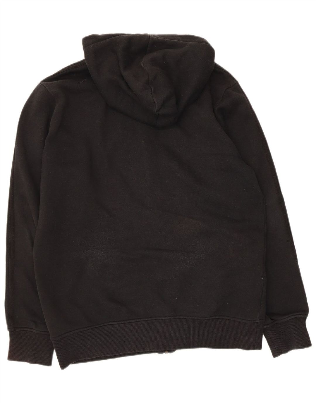Adidas masculino zip moletom com capuz médio algodão preto