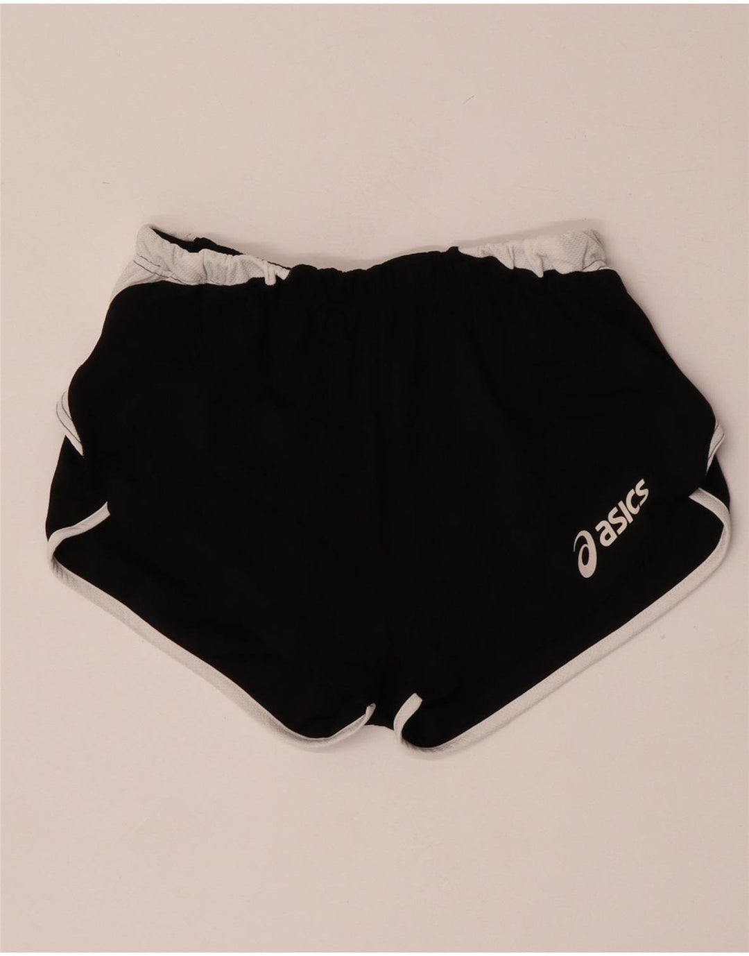 Shorts esportivo feminino Asics UK 10 pequeno bloco colorido preto