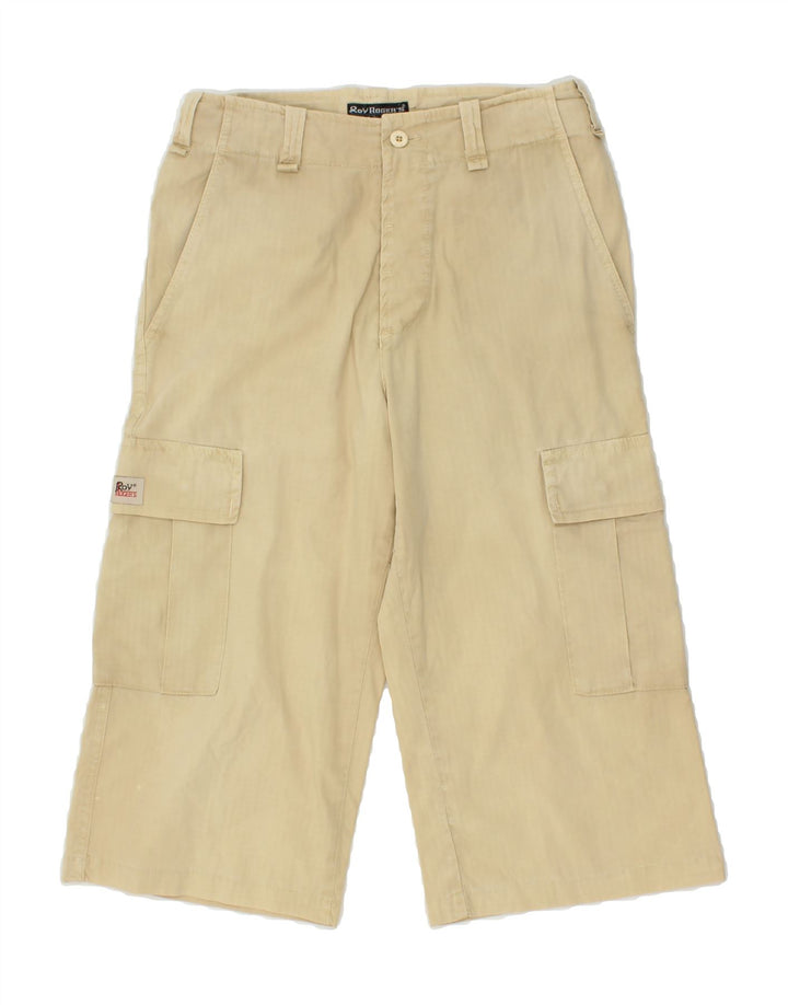 ROY ROGERS Mens Cargo Straight Capri Trousers W30 L18  Beige Cotton Vintage Roy Rogers and Second-Hand Roy Rogers from Messina Hembry 